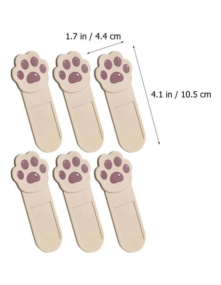 Elevador Adhesivo de Tapa de Inodoro DOITOOL 6 Piezas Café