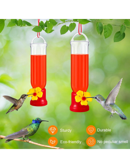 Alimentadores de Colibríes Sunnyray Pack de 10 con Ganchos