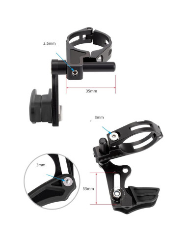 Guía de Cadena MTB HOUSON Kettenführung Aluminio 15.4x10cm