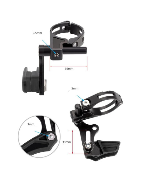 Guía de Cadena MTB HOUSON Kettenführung Aluminio 15.4x10cm