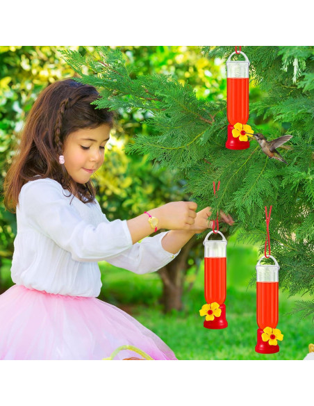 Alimentadores de Colibríes Sunnyray Pack de 10 con Ganchos