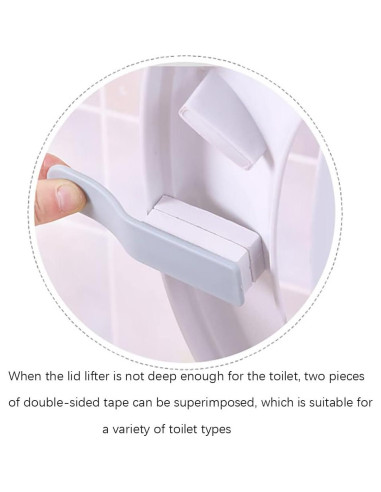 Elevador de Asiento de Inodoro CARURLIFF 8 Pcs Higiénico