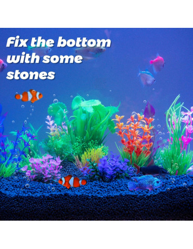 Decoraciones para Acuarios Ameliade - 11 Plantas Artificiales