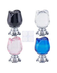 Botón de Inodoro Tulipán GORGECRAFT 4 Colores 4 Piezas