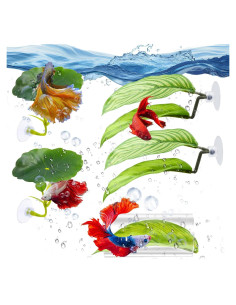 Juego de Juguetes para Peces Betta HINGTAI 5 Piezas Decoración Acuario