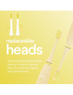 Cepillo de Dientes Eléctrico HISMILE Amarillo, 3 Modos, USB-C 2