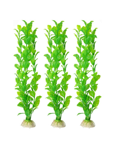 Conjunto de Plantas Artificiales SunGrow para Acuario - 3 Pcs