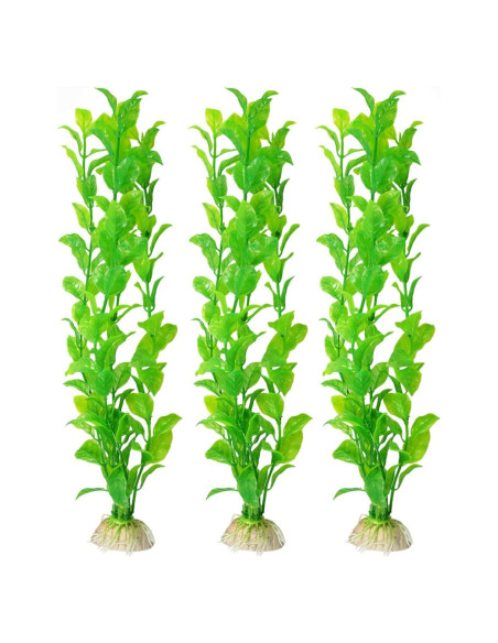 Conjunto de Plantas Artificiales SunGrow para Acuario - 3 Pcs