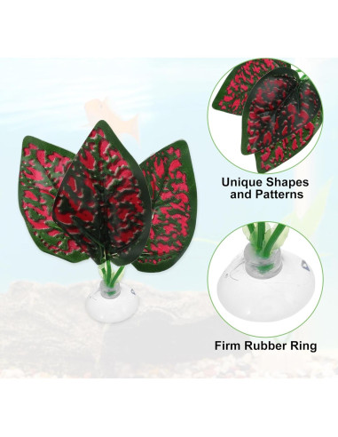 Hojas de pez Betta CAPASTEC - Simulación hábitat natural 3 pcs