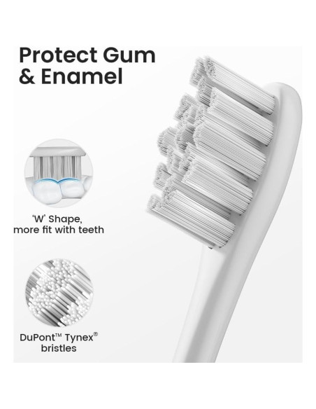 Cepillo de Dientes Eléctrico Oclean Rosa con 6 Cabezas y Estuche