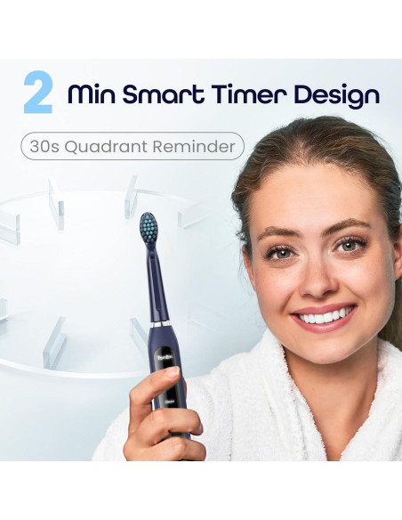 Cepillo de Dientes Eléctrico 7AM2M Marino con 6 Cabezales