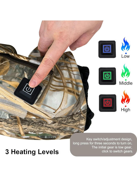 Muff de Mano Calentado MYDAYS OUTDOOR Camo Recargable