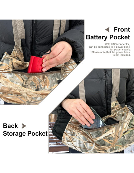 Muff de Mano Calentado MYDAYS OUTDOOR Camo Recargable