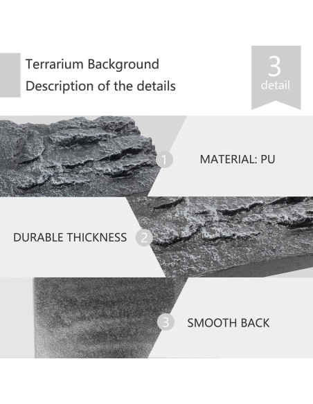 4 Paneles de Fondo 3D para Terrario Sysmashing 30x22.5cm