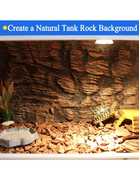Fondo de Terrario 3D Hamiledyi para Reptiles 44.96x27.94cm