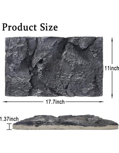 Fondo de Terrario 3D Hamiledyi para Reptiles 44.96x27.94cm