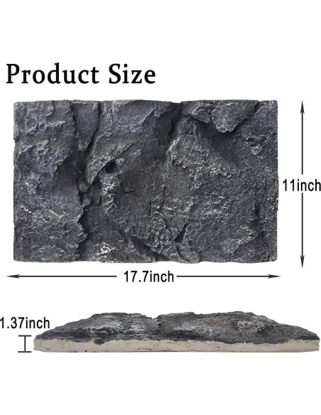 Fondo de Terrario 3D Hamiledyi para Reptiles 44.96x27.94cm