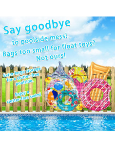 Red de Almacenamiento de Juguetes de Piscina DECORSWITH 180x120 cm 2