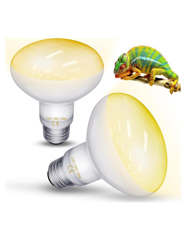 Bombillas de Calor para Reptiles TuoF 100W Paquete de 2