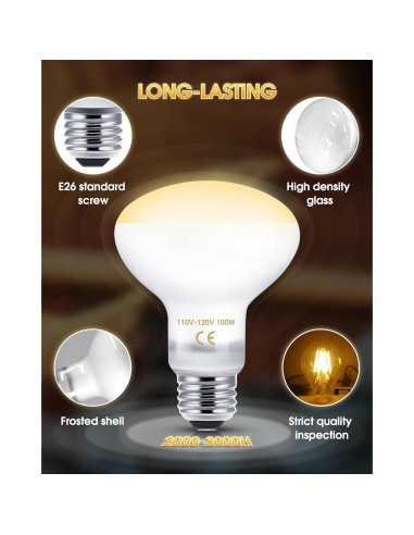 Bombillas de Calor para Reptiles TuoF 100W Paquete de 2