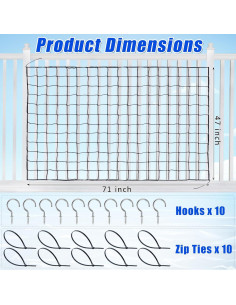 Red de Almacenamiento de Juguetes de Piscina Muximud 120x180cm 2