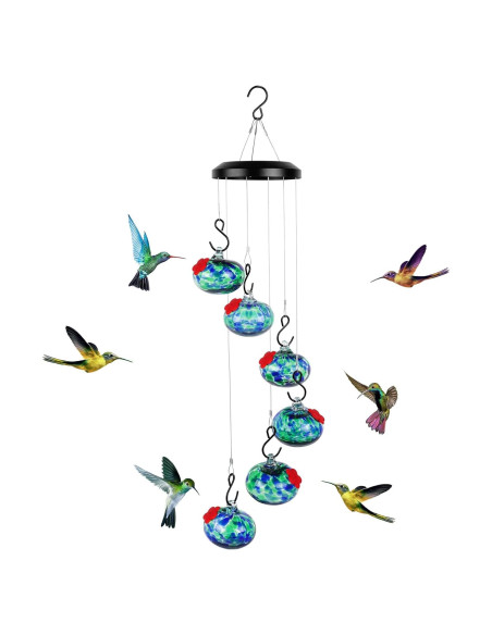Alimentador de Colibríes Solar HEADAK LIFE 6 Bolas Azul