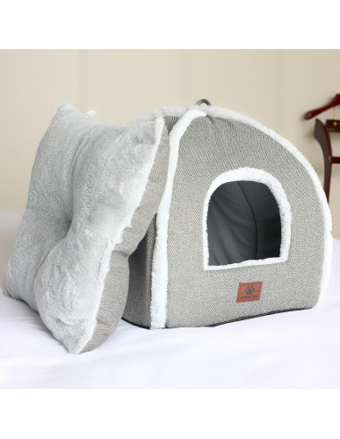 Cama para Gatos WINDRACING Casa de Cueva Gris 38 cm