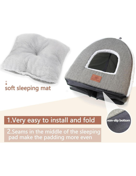 Cama para Gatos WINDRACING Casa de Cueva Gris 38 cm Cama para Gatos WINDRACING Casa de Cueva Gris 38 cm