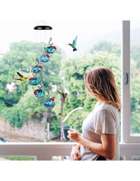 Alimentador de Colibríes Solar HEADAK LIFE 6 Bolas Azul