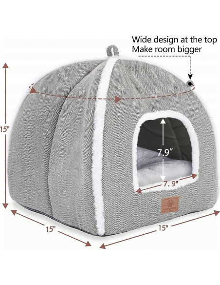 Cama para Gatos WINDRACING Casa de Cueva Gris 38 cm Cama para Gatos WINDRACING Casa de Cueva Gris 38 cm