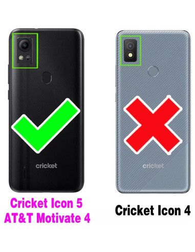 Funda billetera Furiet Roja para Cricket Icon 5 / AT&T Motivate 4
