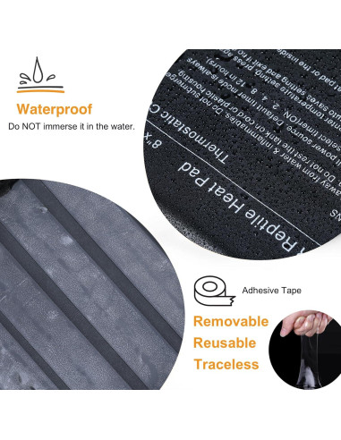 Almohadilla de Calentamiento para Reptiles Pymeter 20x30 cm con Termostato PID