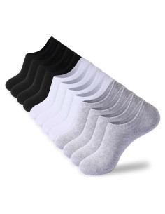 Calcetines Cortos de Algodón Antideslizantes Multi-6 Pares