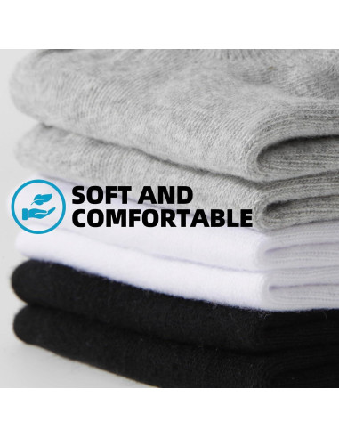 Calcetines Cortos de Algodón Antideslizantes Multi-6 Pares