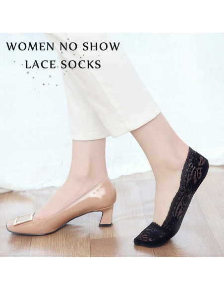 6 Pares de Calcetines Liner Antideslizantes SNUG STAR - Talla Única