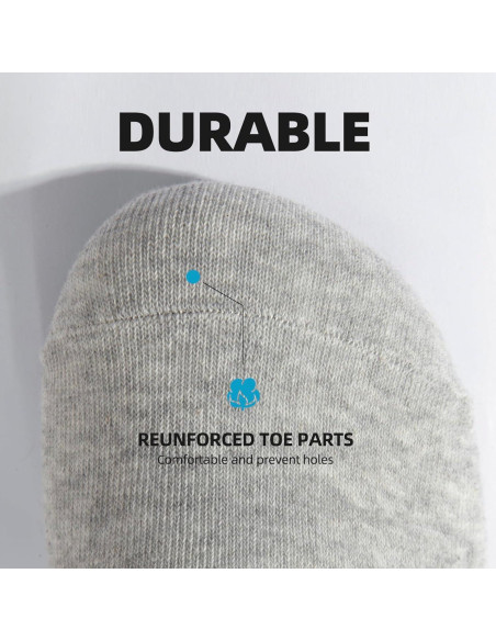 Calcetines Cortos de Algodón Antideslizantes Multi-6 Pares