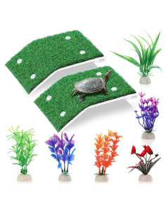 Juego de 8 Accesorios para Acuario Tortugas Janinka