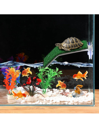 Juego de 8 Accesorios para Acuario Tortugas Janinka