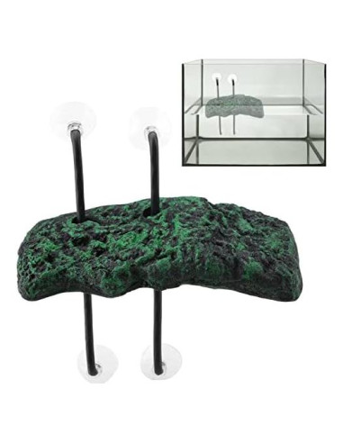 Isla Flotante para Tortugas Hffheer Grande 28x12cm con Ventosas