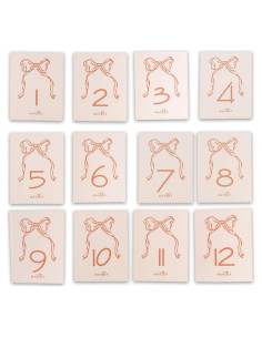 Tarjetas de Hitos Mensuales para Bebés ZAIBIANHAO - 12 Tarjetas