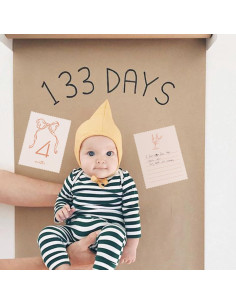 Tarjetas de Hitos Mensuales para Bebés ZAIBIANHAO - 12 Tarjetas 2