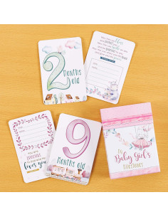 Tarjetas de Hitos para Bebé Niña Christian Art Gifts - 24 Piezas 2