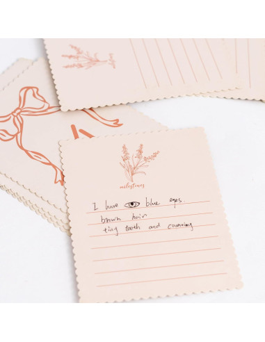 Tarjetas de Hitos Mensuales para Bebés ZAIBIANHAO - 12 Tarjetas