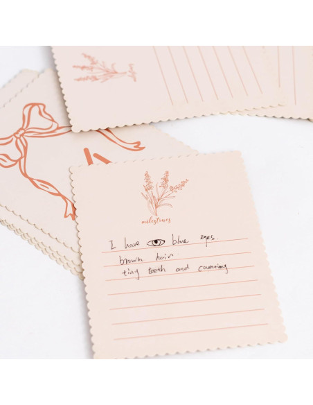 Tarjetas de Hitos Mensuales para Bebés ZAIBIANHAO - 12 Tarjetas