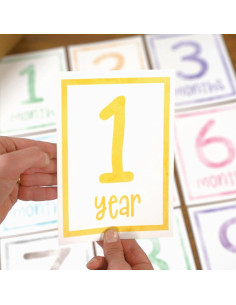 15 Tarjetas de Hitos para Bebés Sam & Lilly - A5 Reversibles 2