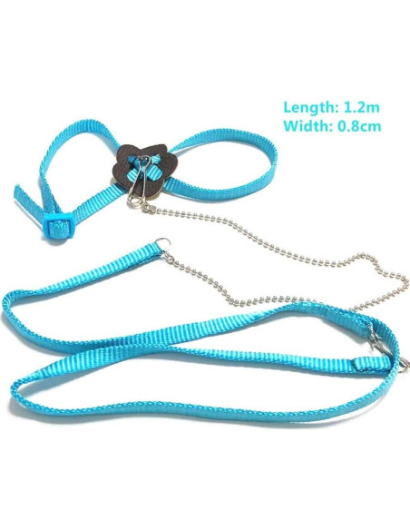 Arnés Ajustable para Reptiles Sawyd - Azul, 40cm