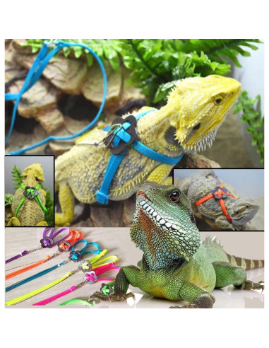 Arnés Ajustable para Reptiles Sawyd - Azul, 40cm