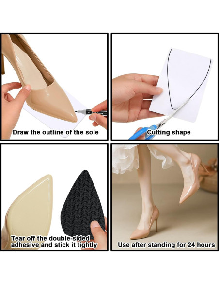 Protectores de Suela de Zapato MaifuerMall 10x15cm Goma Antideslizante