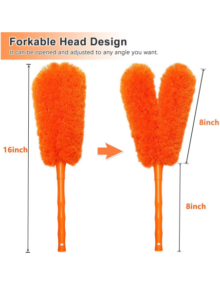 Plumero de Microfibra HTOOLPRO 40 cm Lavable Multiuso