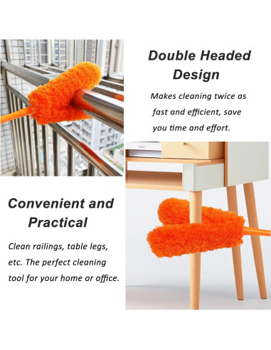 Plumero de Microfibra HTOOLPRO 40 cm Lavable Multiuso